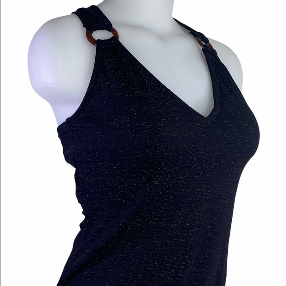 JESSICA Simpson Black Shimmering 1 Piece Swimsuit - Picture 11 of 16